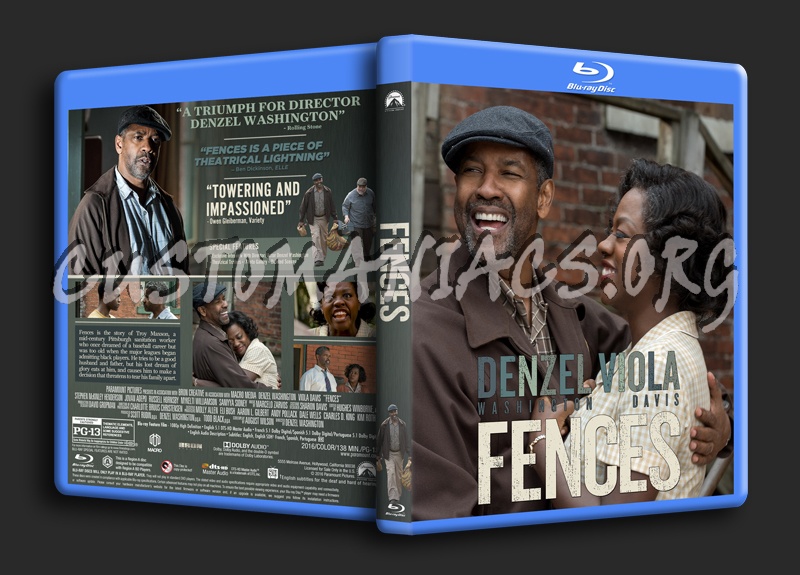 Fences (2016) dvd cover