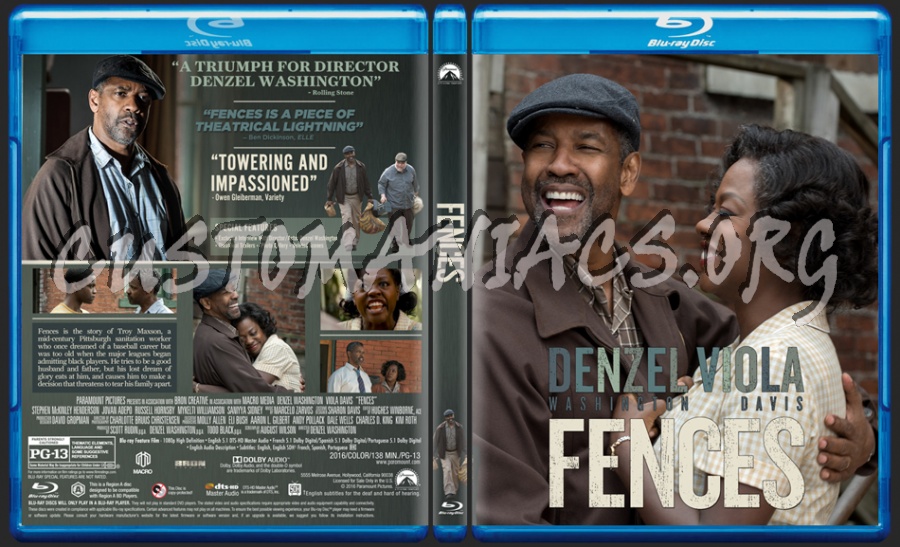 Fences (2016) dvd cover
