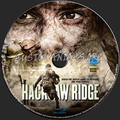 Hacksaw Ridge blu-ray label