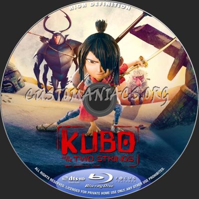 Kubo And The Two Strings blu-ray label