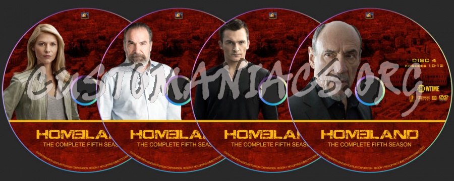 Homeland - Season 5 dvd label