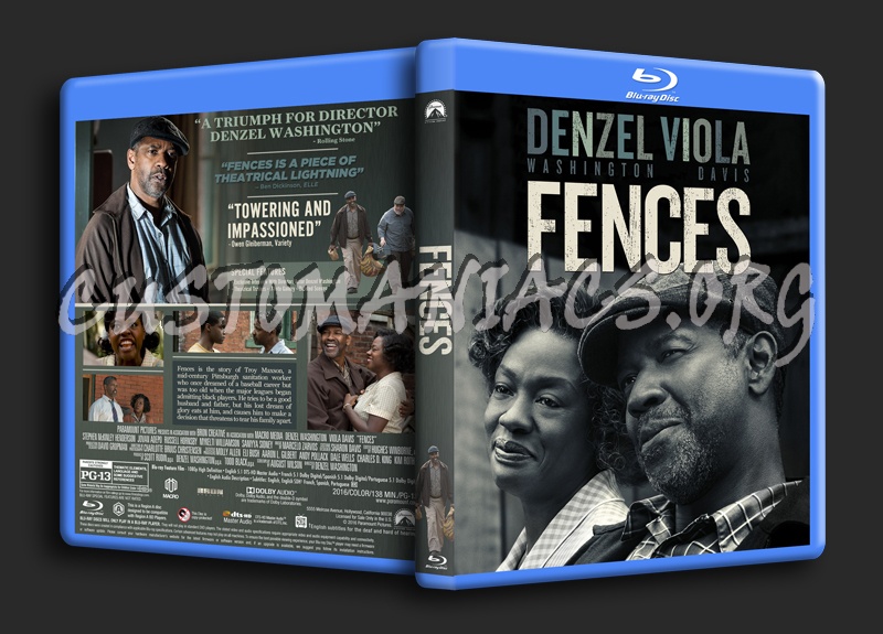 Fences (2016) dvd cover