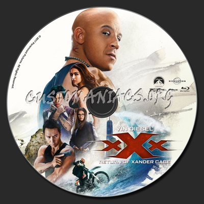 xXx: Return Of Xander Cage blu-ray label
