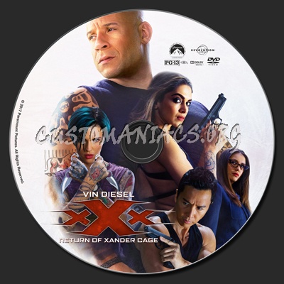 xXx: Return Of Xander Cage dvd label