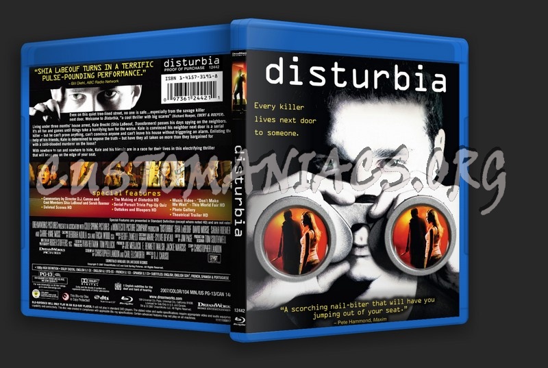 Disturbia blu-ray cover