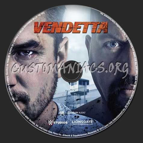 Vendetta dvd label