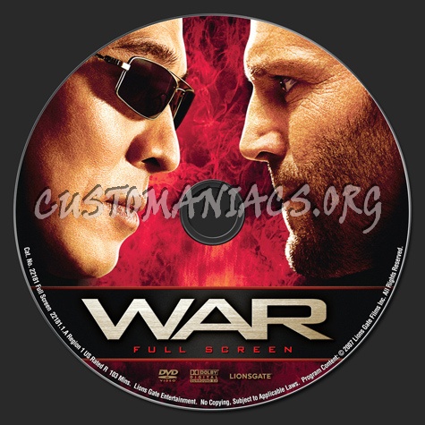 War dvd label