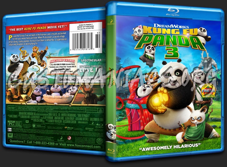 Kung Fu Panda 3 blu-ray cover