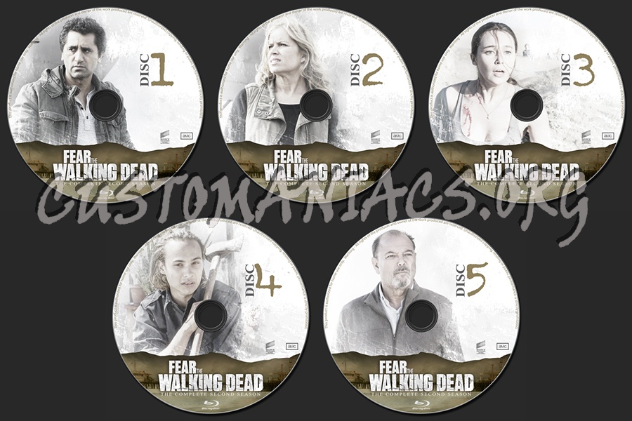 Fear the Walking Dead Season 2 blu-ray label