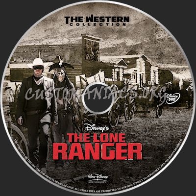 The Lone Ranger dvd label