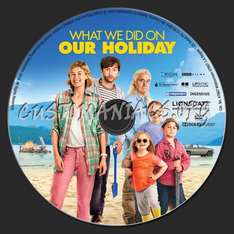 What We Did On Our Holiday dvd label
