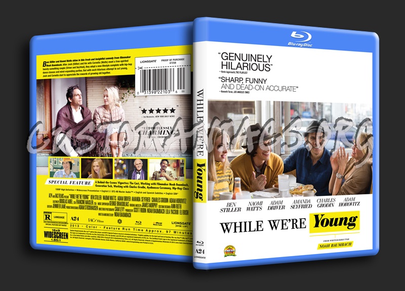 While We're Young blu-ray cover