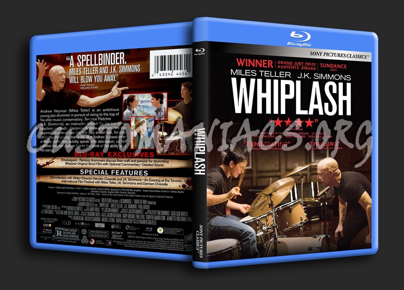 Whiplash blu-ray cover