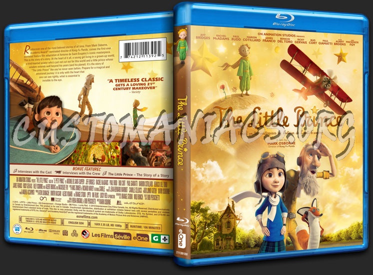 The Little Prince 2015 (Le Petit Prince) blu-ray cover