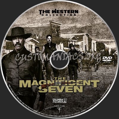 The Manificent Seven dvd label