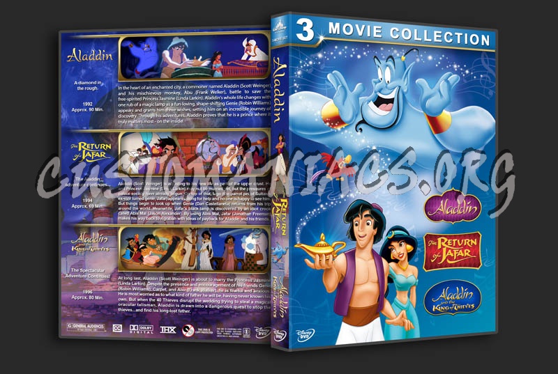 Aladdin Triple Feature dvd cover