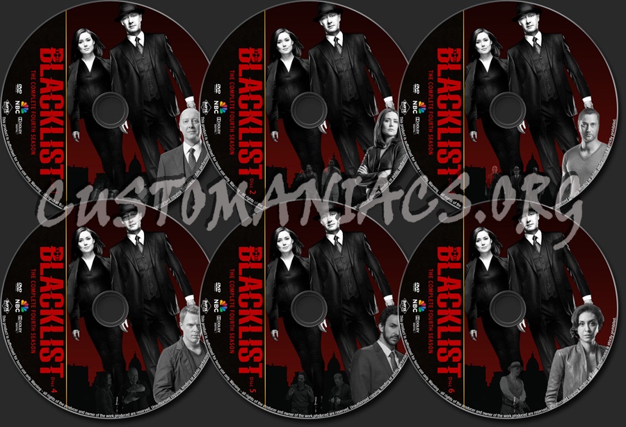 The Blacklist Season 4 dvd label