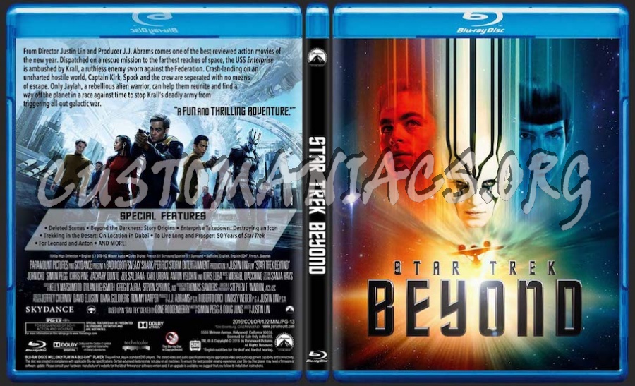 Star Trek Beyond blu-ray cover