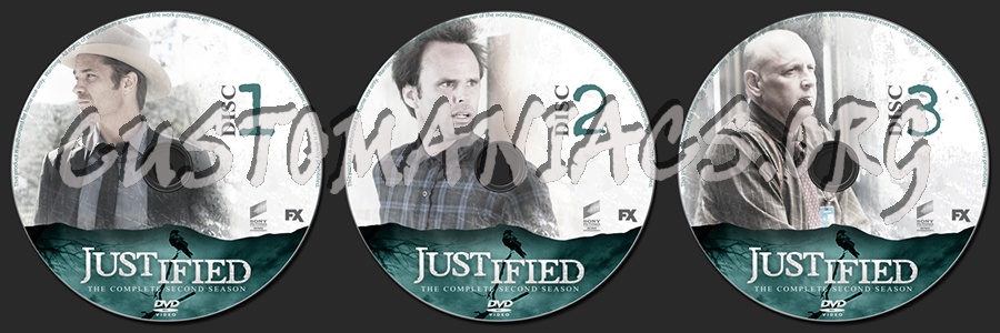 Justified Season 2 dvd label