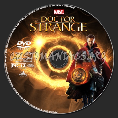 Doctor Strange dvd label