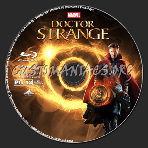 Doctor Strange blu-ray label