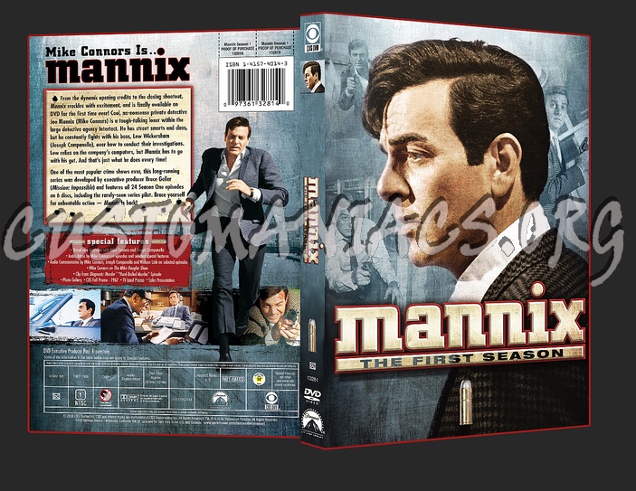 Mannix Season 1 dvd cover