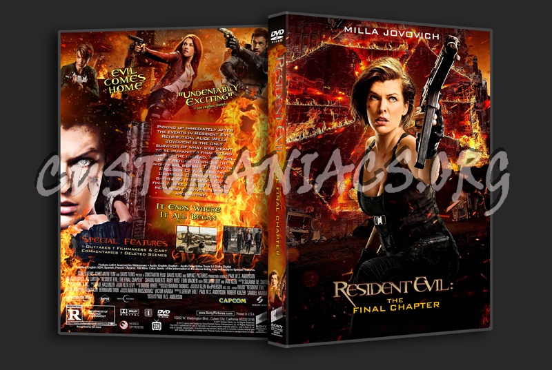 Resident Evil: The Final Chapter dvd cover