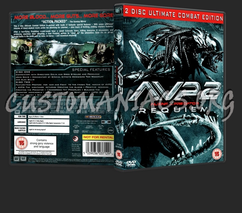 Aliens vs. Predator 2: Requiem - 2 Disc Ultimate Combat Edition dvd cover