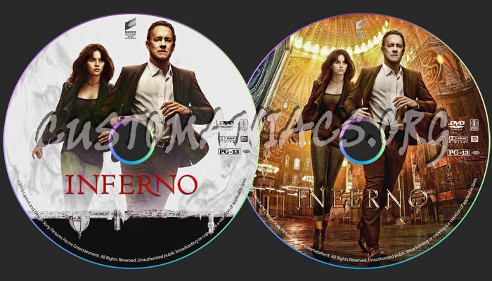 Inferno dvd label