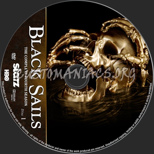 Black sails Seaon 4 dvd label