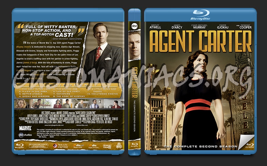 Agent Carter Season 2 blu-ray cover