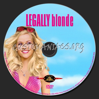 Legally Blonde dvd label