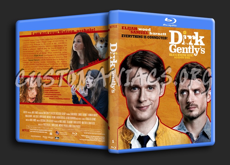 Dirk Gently's Holistic Detective Agency blu-ray cover