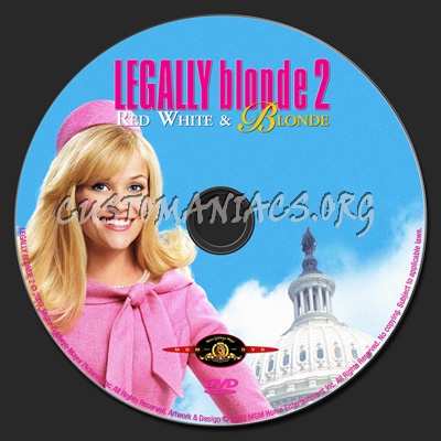 Legally Blonde 2 dvd label