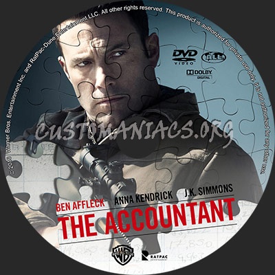 The Accountant dvd label