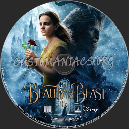 Beauty And The Beast dvd label