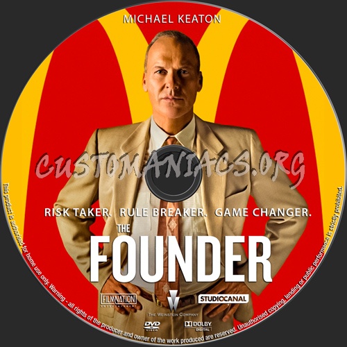 The Founder dvd label