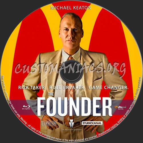 The Founder blu-ray label