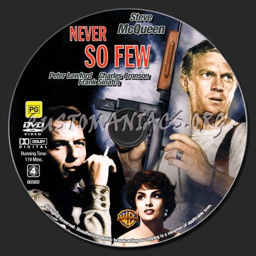 Never So Few dvd label