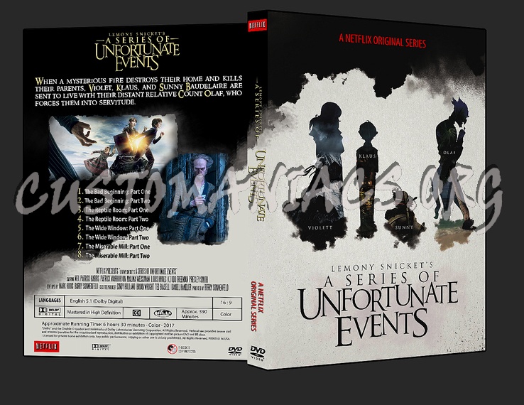 A Series of Unfortunate Events dvd cover