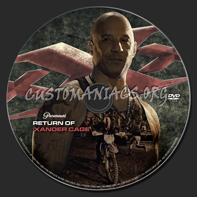 xXx: Return Of Xander Cage dvd label