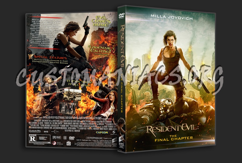 Resident Evil: The Final Chapter dvd cover