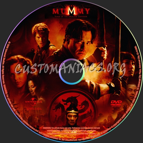 The Mummy Tomb of the Dragon Emperor dvd label