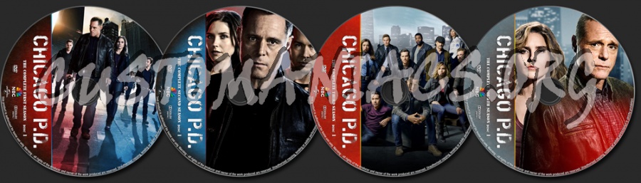 Chicago PD Seasons 1 - 4 dvd label