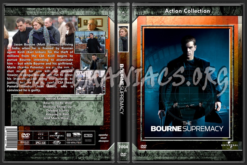 Bourne Supremacy, The dvd cover