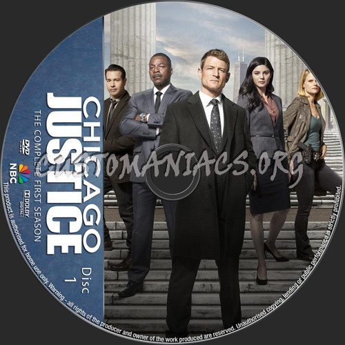 Chicago Justice Season 1 dvd label