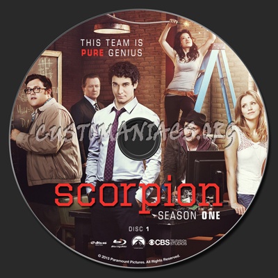 Scorpion - Season 1 blu-ray label