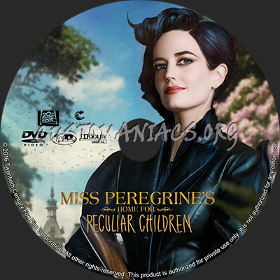 Miss Peregrine's Home for Peculiar Children dvd label