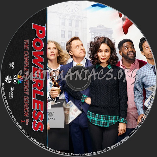 Powerless Season 1 dvd label