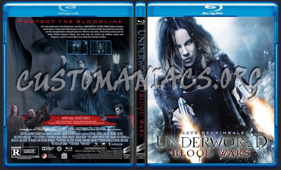 Underworld: Blood Wars dvd cover